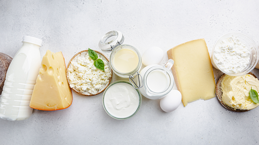 Cheese, milk and other dairy products. 