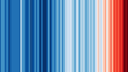Colored vertical line patterns blue to red.