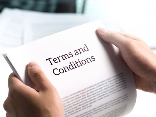 Terms and conditions.
