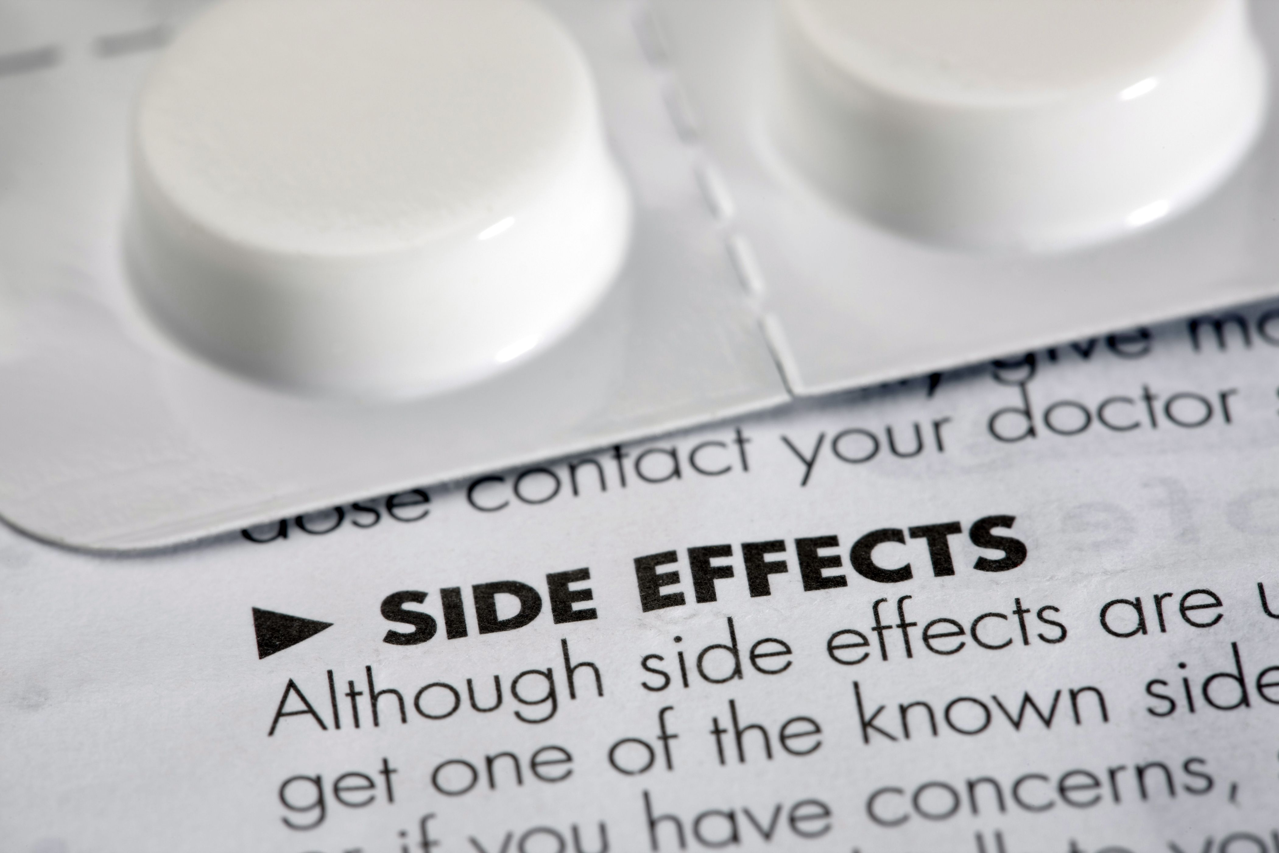 Pharmaceutical tabs in plastic card.